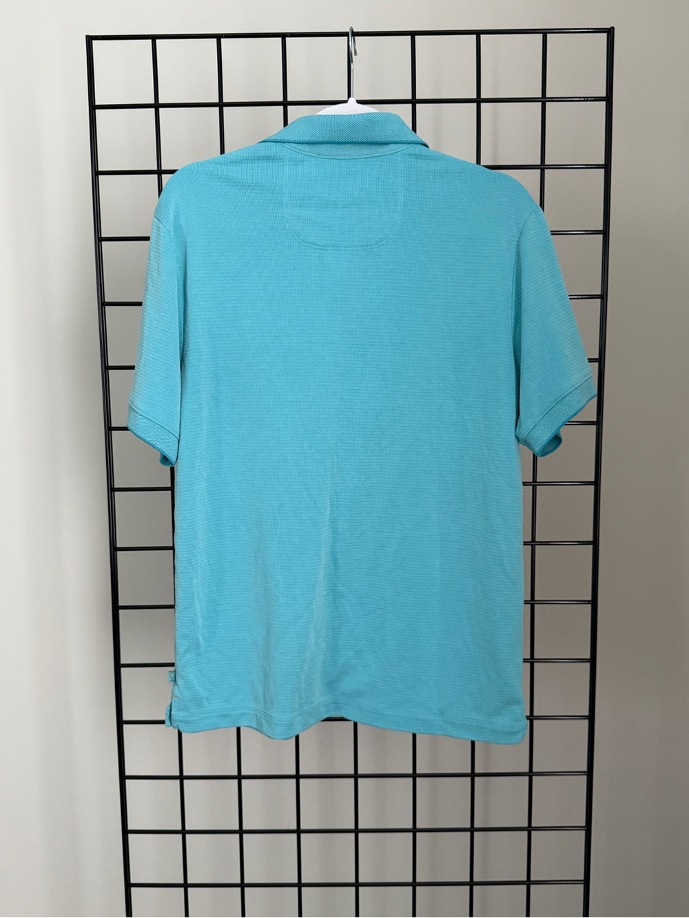 Tommy Bahama Men's Polo in Turquoise Blue - Picture 3 of 3